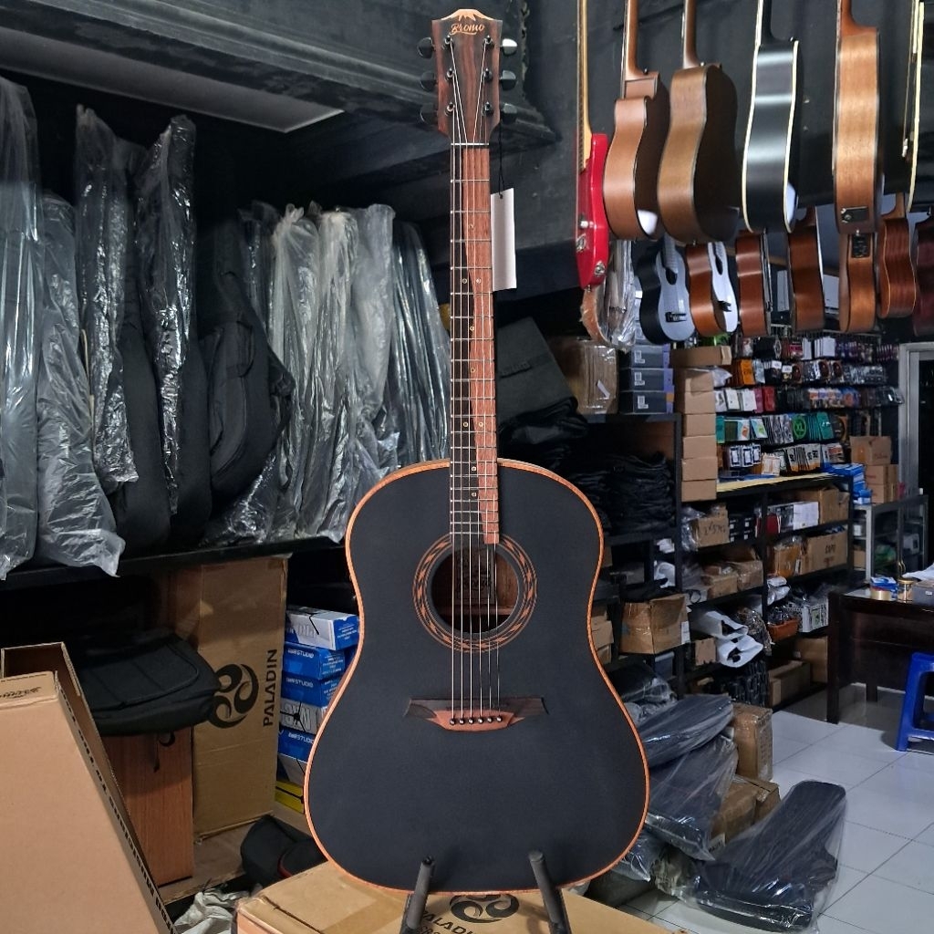 GITAR BROMO BAT9ME BK GITAR AKUSTIK ELEKTRIK BROMO BAT9 MEBK