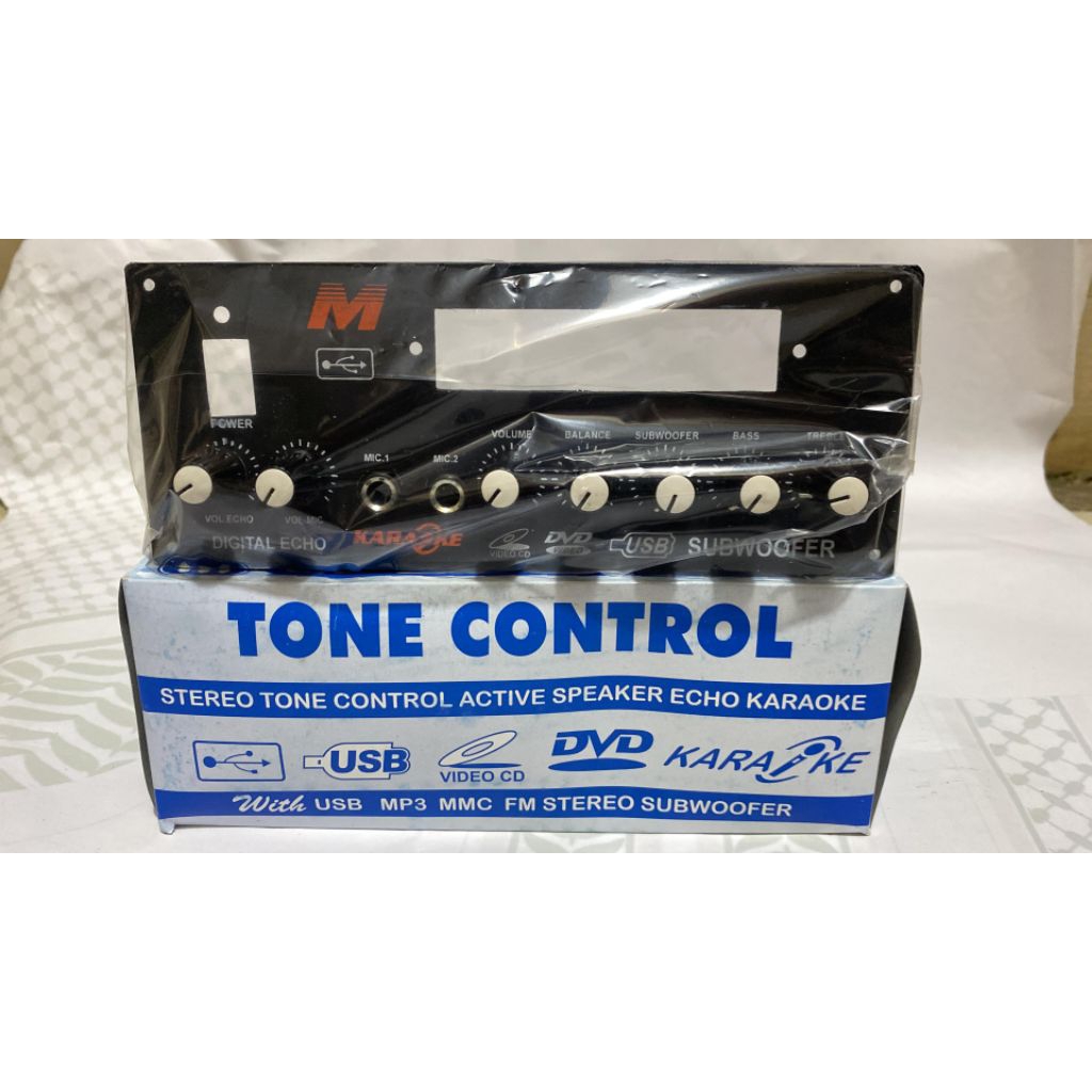 Kit Tone Control Stereo Active Speaker Echo Karaoke