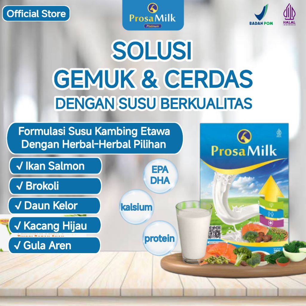 

PROSAMILK PLATINUM SUSU KECERDASAN NAFSU MAKAN GEMUK BADAN TINGGI BADAN DAN IMUNITAS