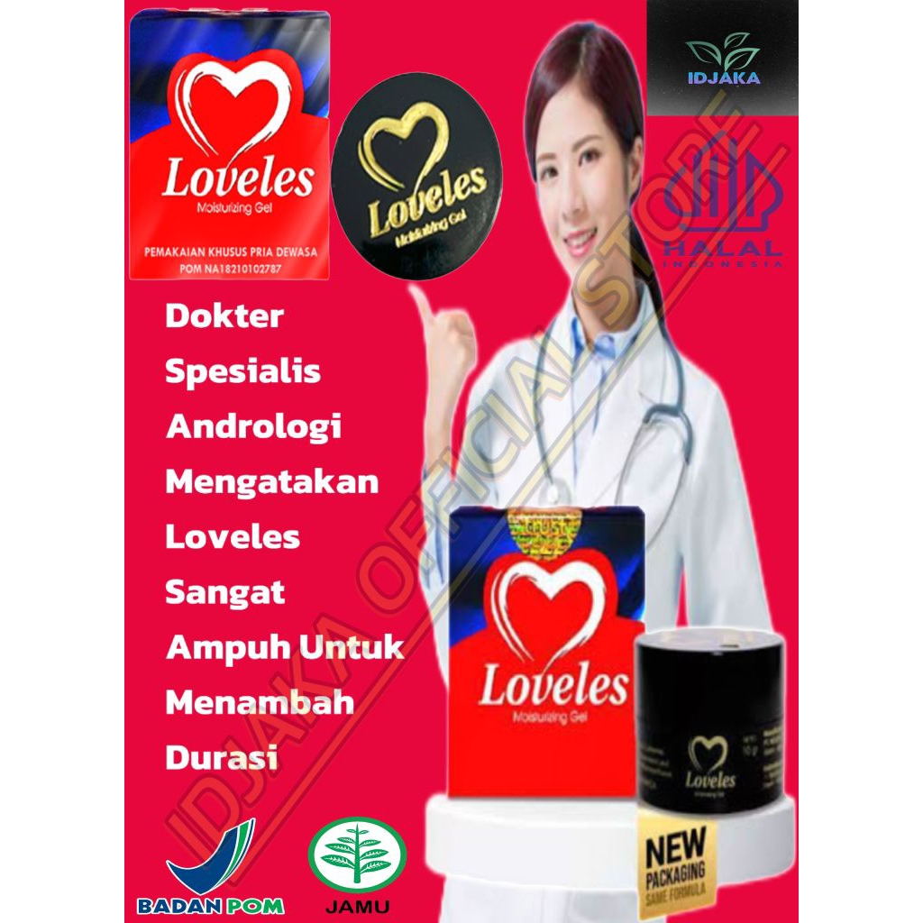 Loveles Moisturizing Gel Asli Original | Obat Oles Kuat Stamina Perkasa Tahan Lama Pria