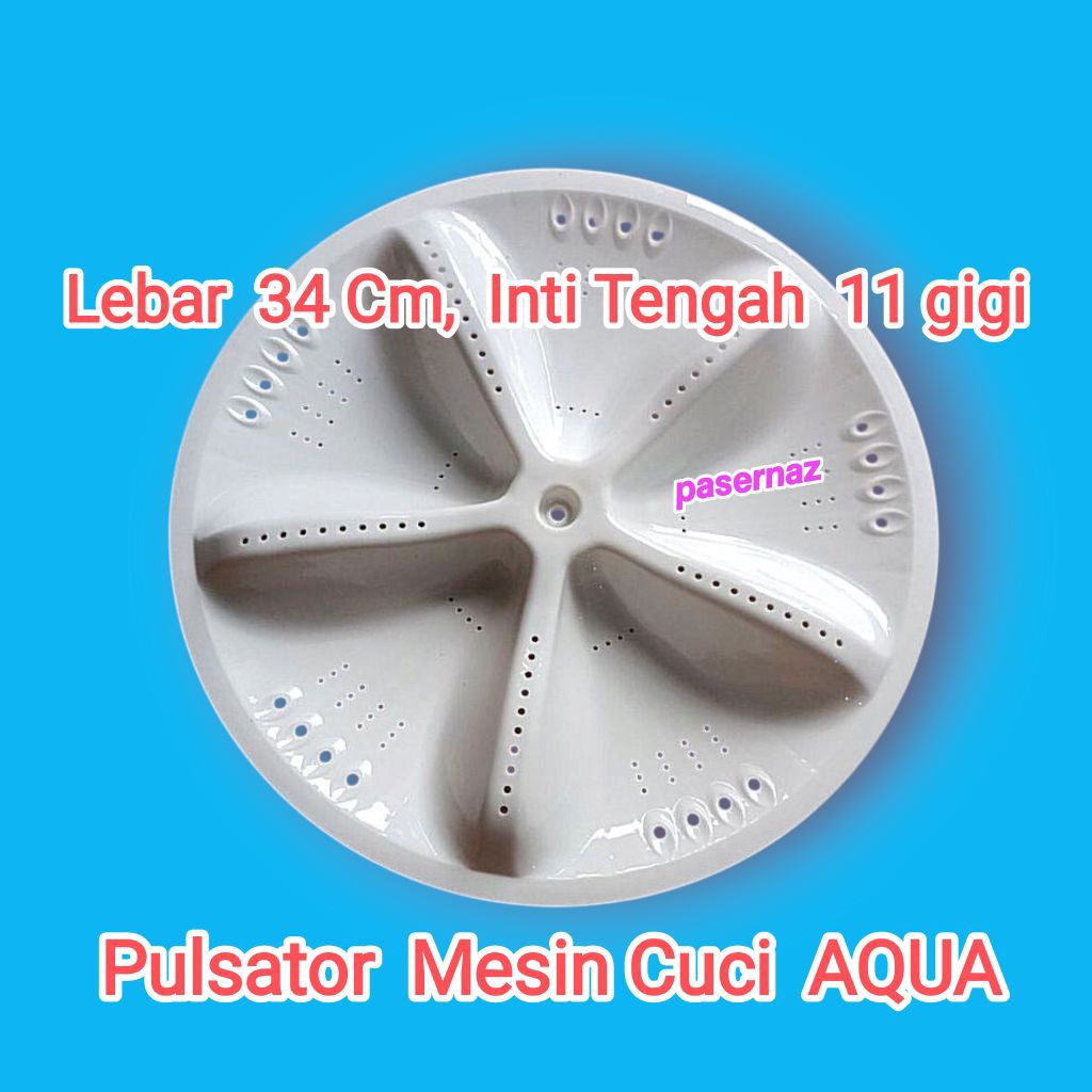 Inti 11 Gigi, Lebar 34 Cm | AQUA | Pulsator Mesin Cuci AQUA | Pulsator Mesin Cuci Manual | Mesin Cuc