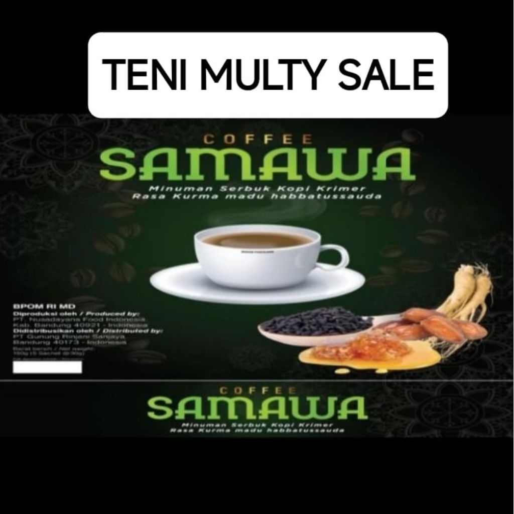 

SAMAWA COFFEE kopi kebahagiaan suami istri (menambah vitalitas) isi 3 sachet