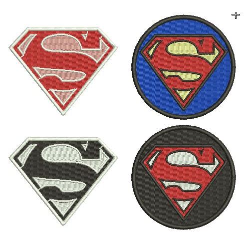 BCP-410 PATCH BORDIR SUPERMAN ICON LOGO AKSESORIS