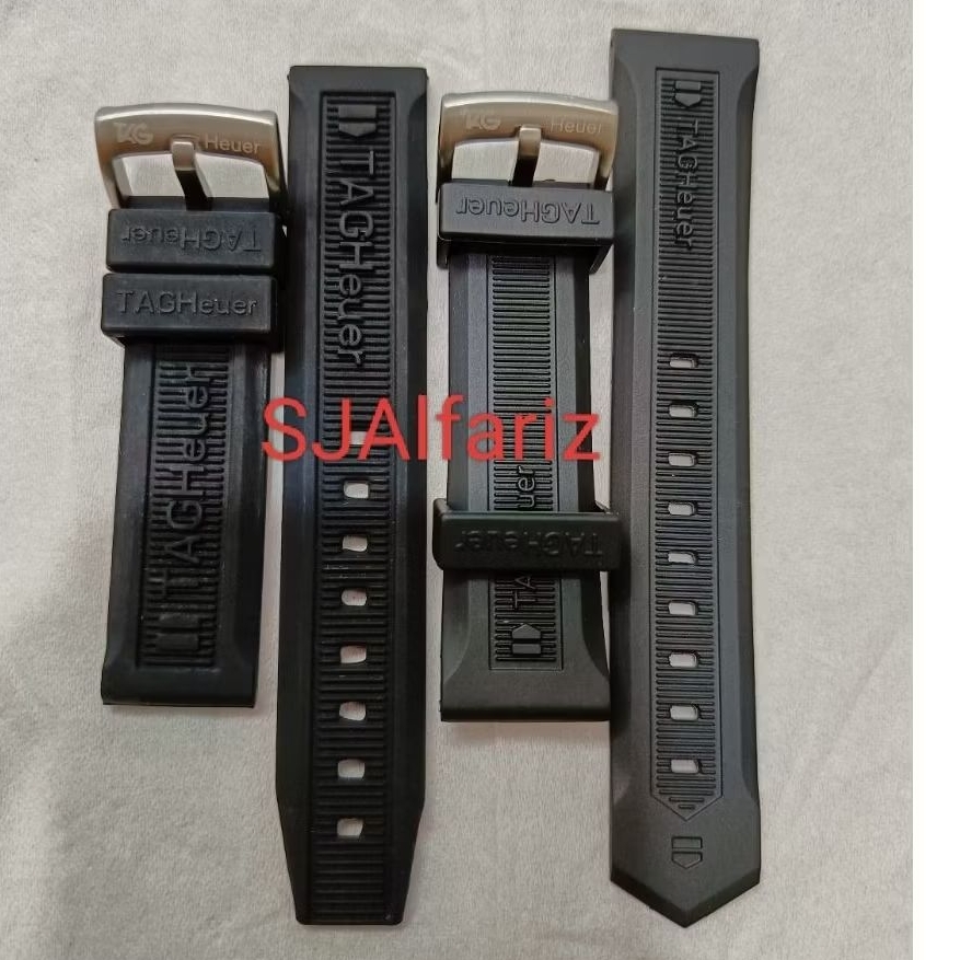 Strap Tali Jam Tag Heuer Full Embos Premium Original Quality Rubber Strap Silikon 20MM 22MM