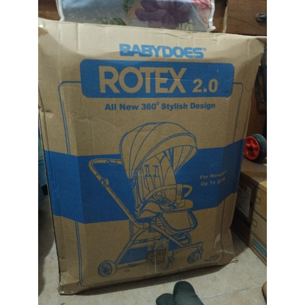 Stroller Babydoes Rotex 360 Blue Preloved