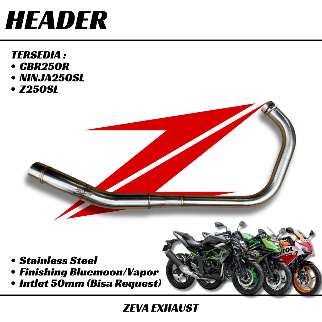 Header Leheran Knalpot Racing Ninja 250 Sl 250Sl Z250 Sl Rr Mono Cbr250r Cbr 250r Cbu Thailand Bluem