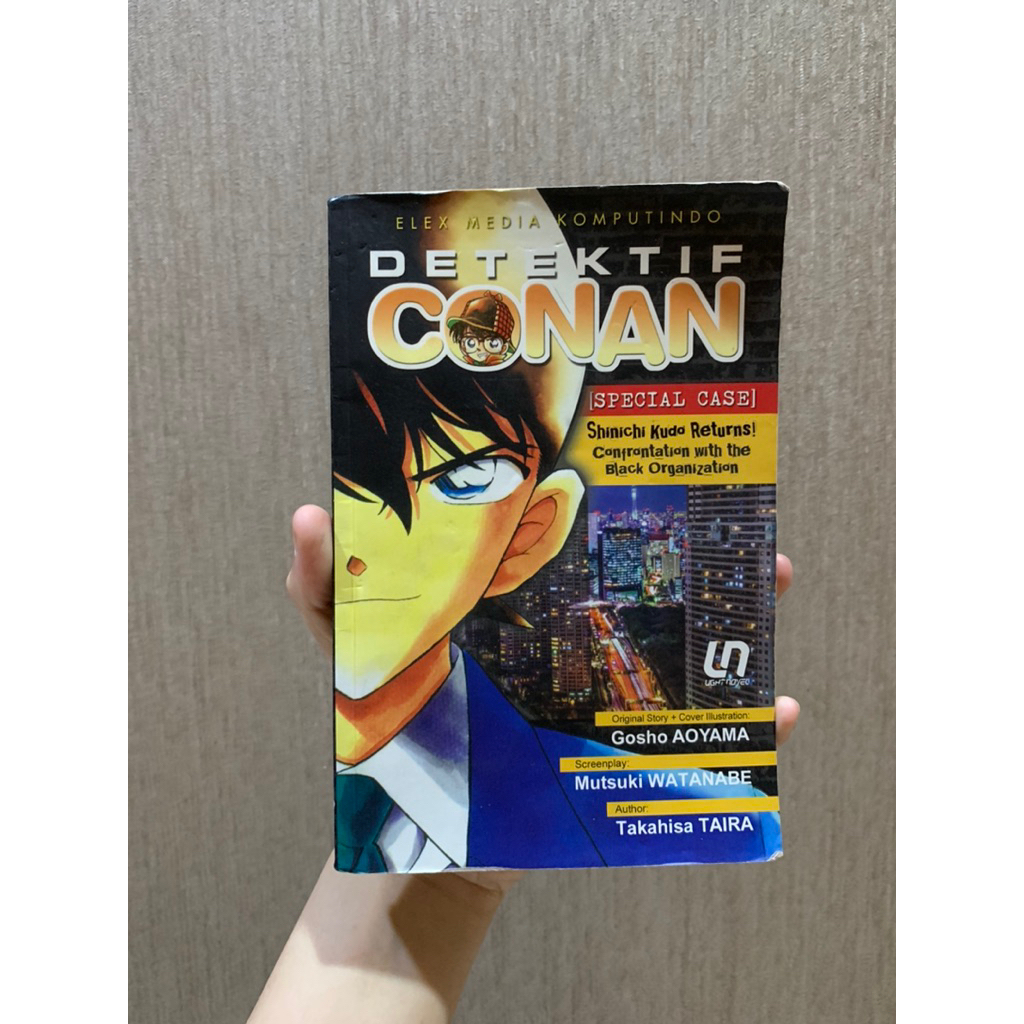 novel detektif conan special case shinichi kudo returns confrontation with the black organization