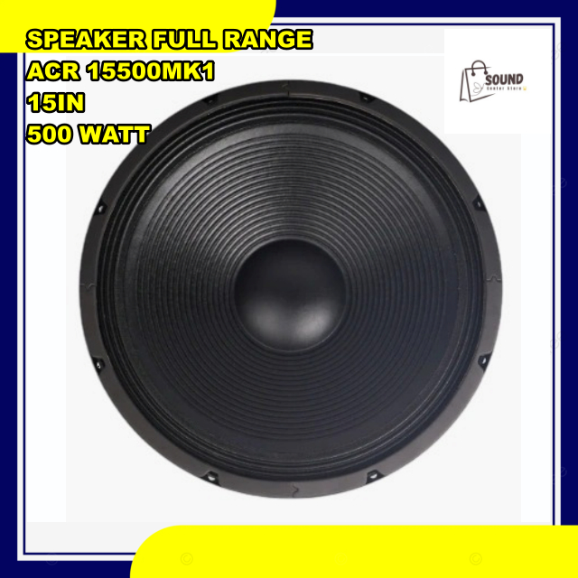 SPEAKER ACR 15 inch 15500 MK1 SPEAKER ACR 15500MK1 15in FULL RANGE 500 WATT ORIGINAL