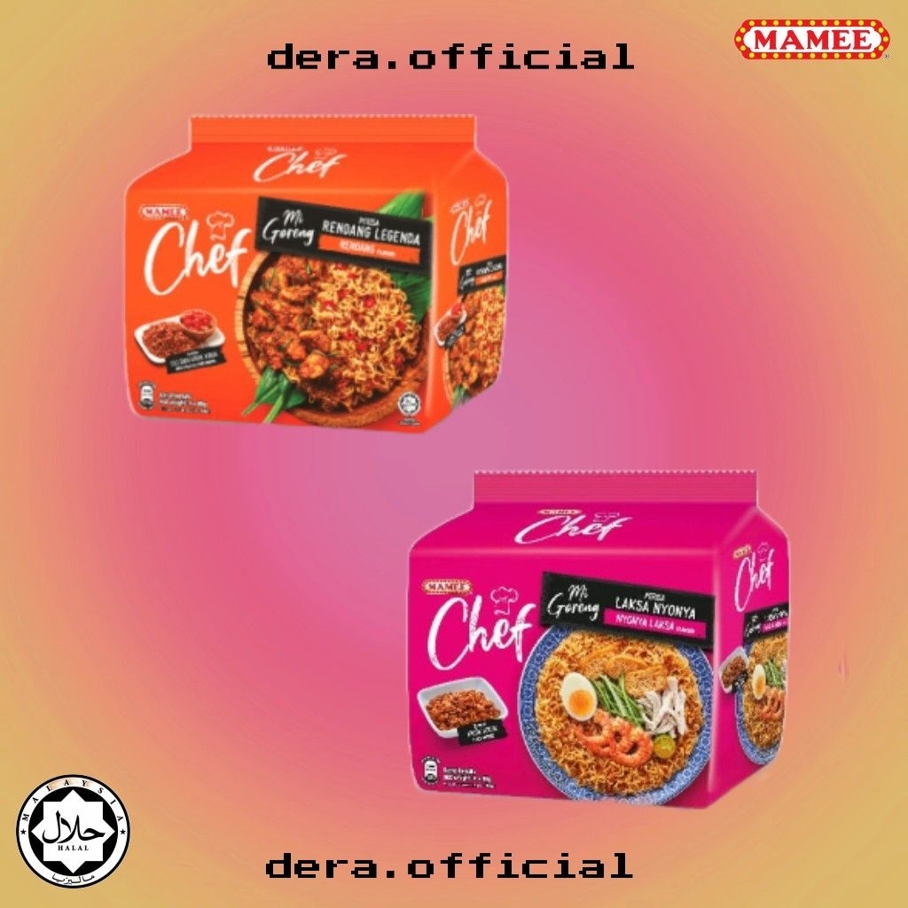 

Mie Mamee Chef Rendang Legenda & Laksa Nyonya Malaysia Halal