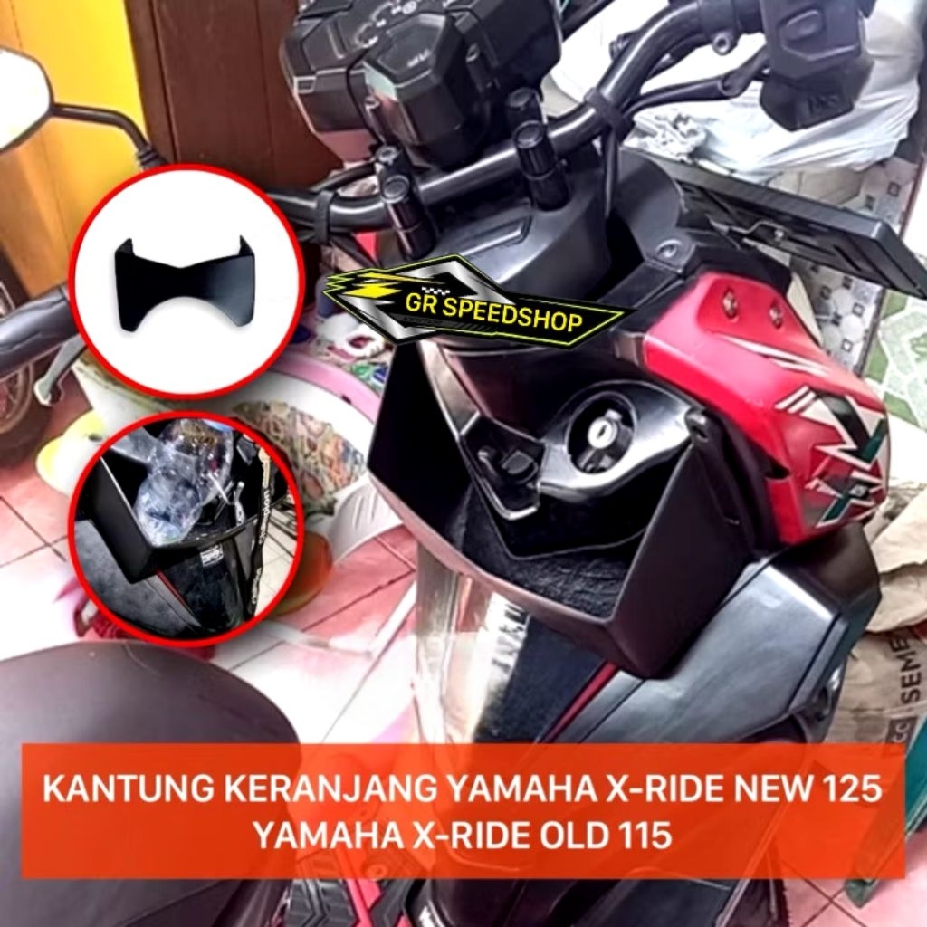 Aksesoris Yamaha Xride Keranjang Xride New 125 Side pocket X-ride 125 New