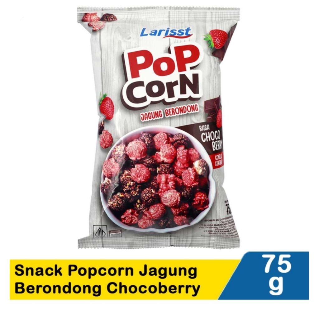 

BS - Larisst Snack Popcorn Jagung Berondong Chocoberry 75g