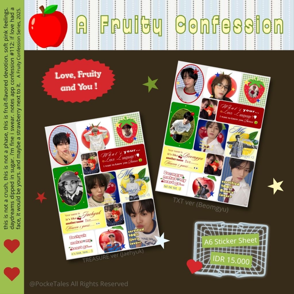 

A Fruity Confession Sticker Pack KPOP (Treasure, TXT)