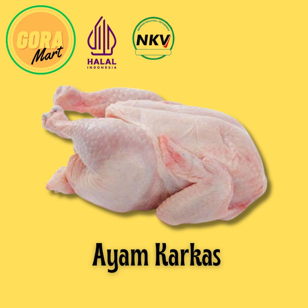 

Ayam Karkas 600-700gr / Ayam Utuh 600-700gr