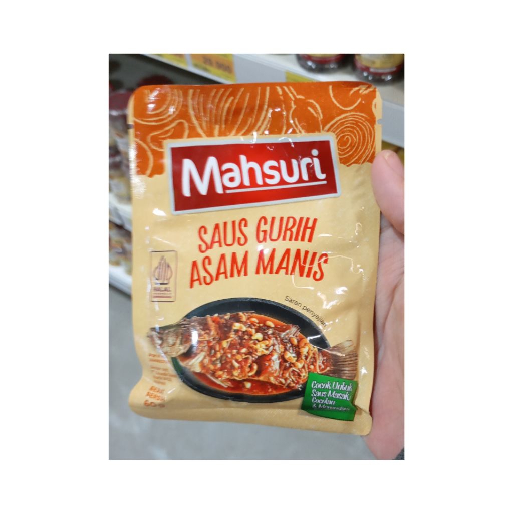 

MASHURI SAUS GURIH ASAM MANIS 60GR ISI 3 PCS