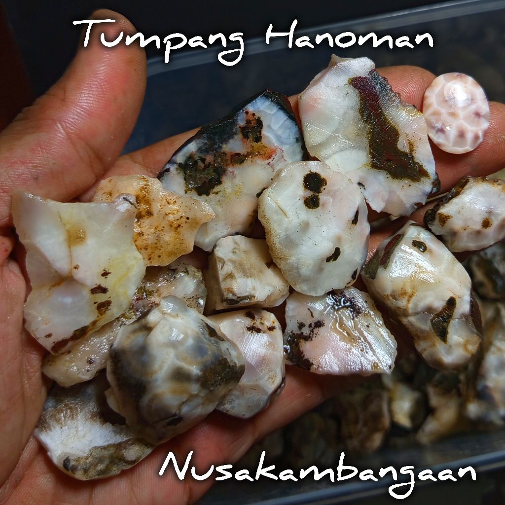 batu akik bulu hanoman/batu bulu hanoman asli natural/batu tumpang hanoman thomsonite