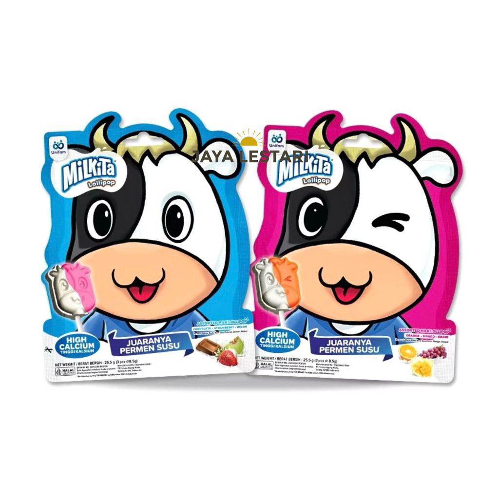 

Milkita Lolipop (Isi 3 Pcs/Pack) (3x8,5g)
