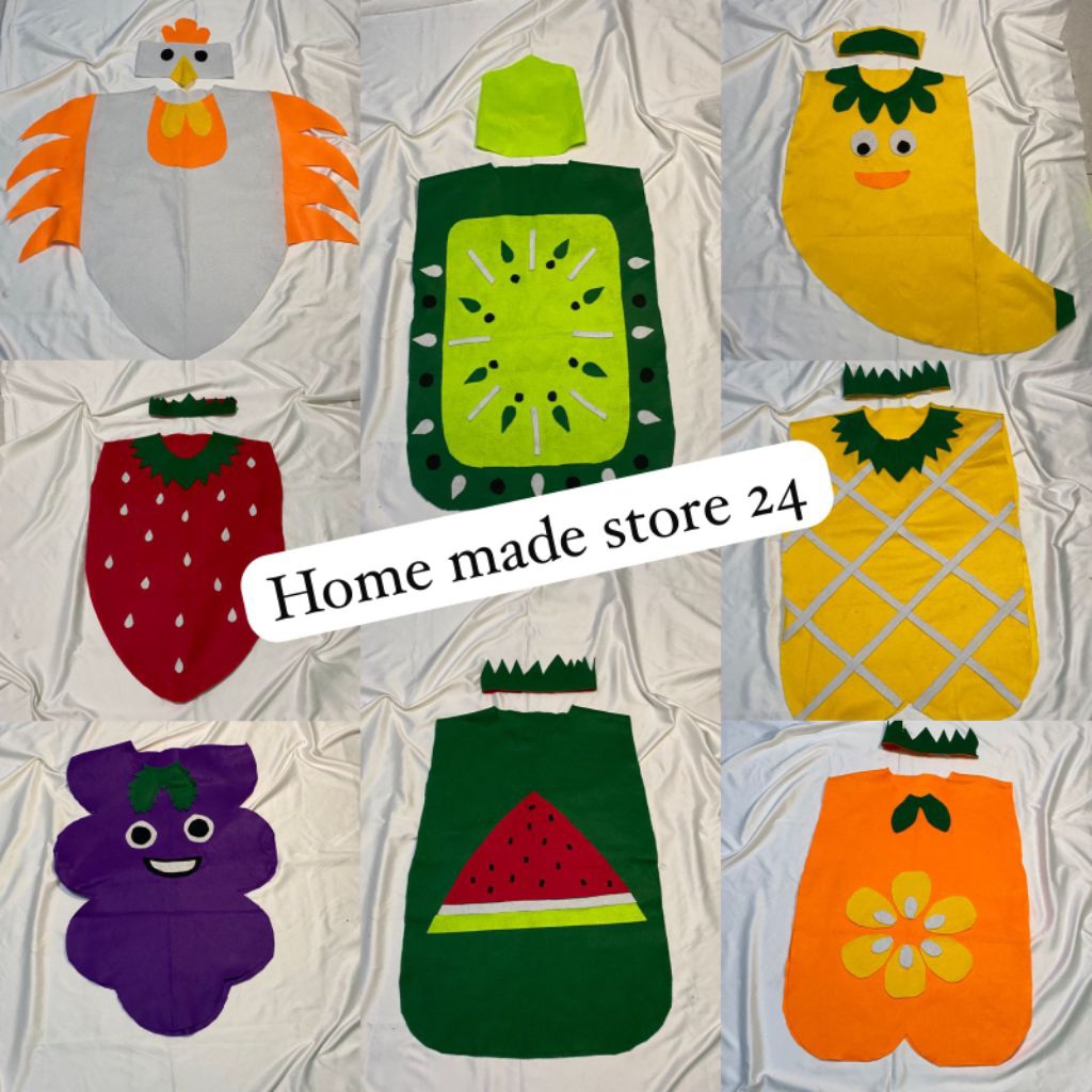 Kostum Karnaval Buah | Baju Karnaval Buah | Baju Cosplay Karakter Buah | Kostum Anak Lucu Terlaris