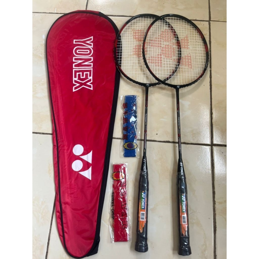 Raket bulutangkis isi 2 terusan bagus