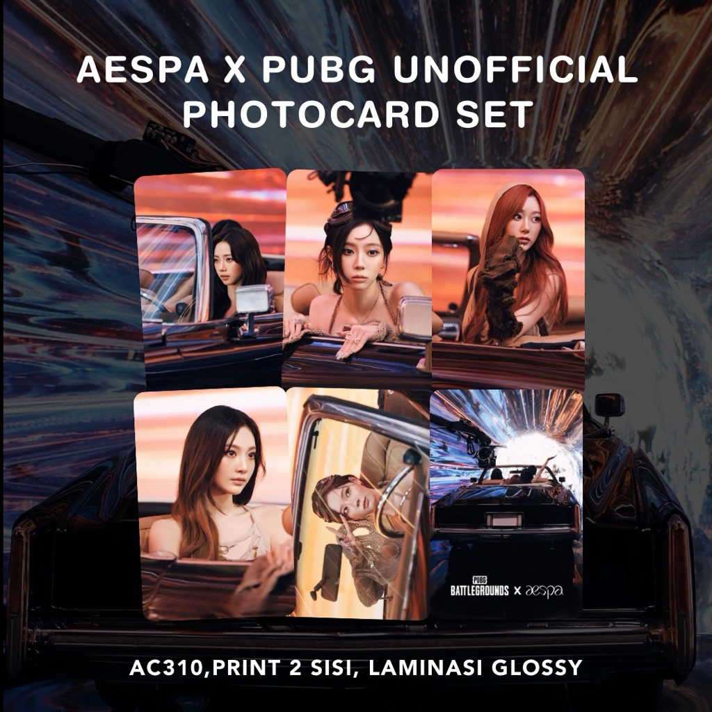 [SET] AESPA x PUBG Unofficial Photocard Set Karina Winter Giselle Ningning