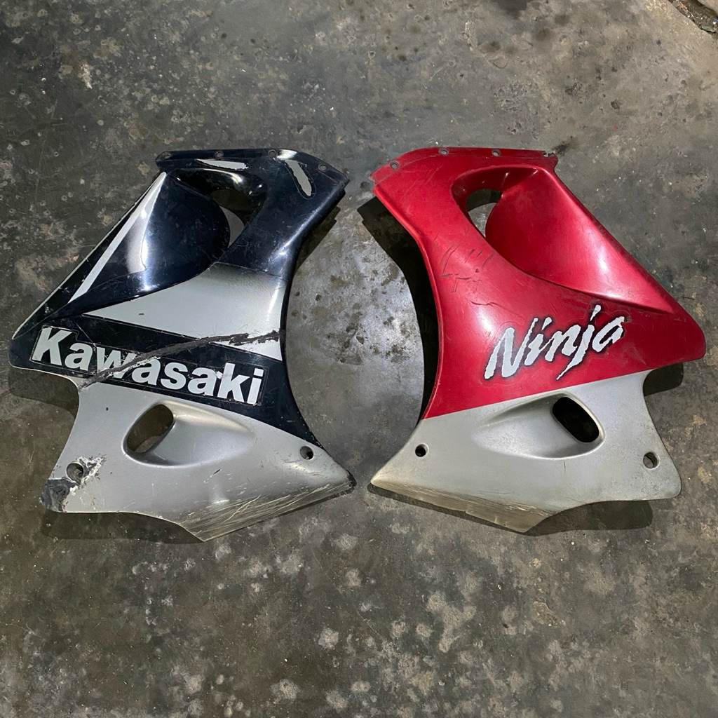 fairing cowling cover sayap samping kanan kiri kawasaki ninja 150 rr old original copotan