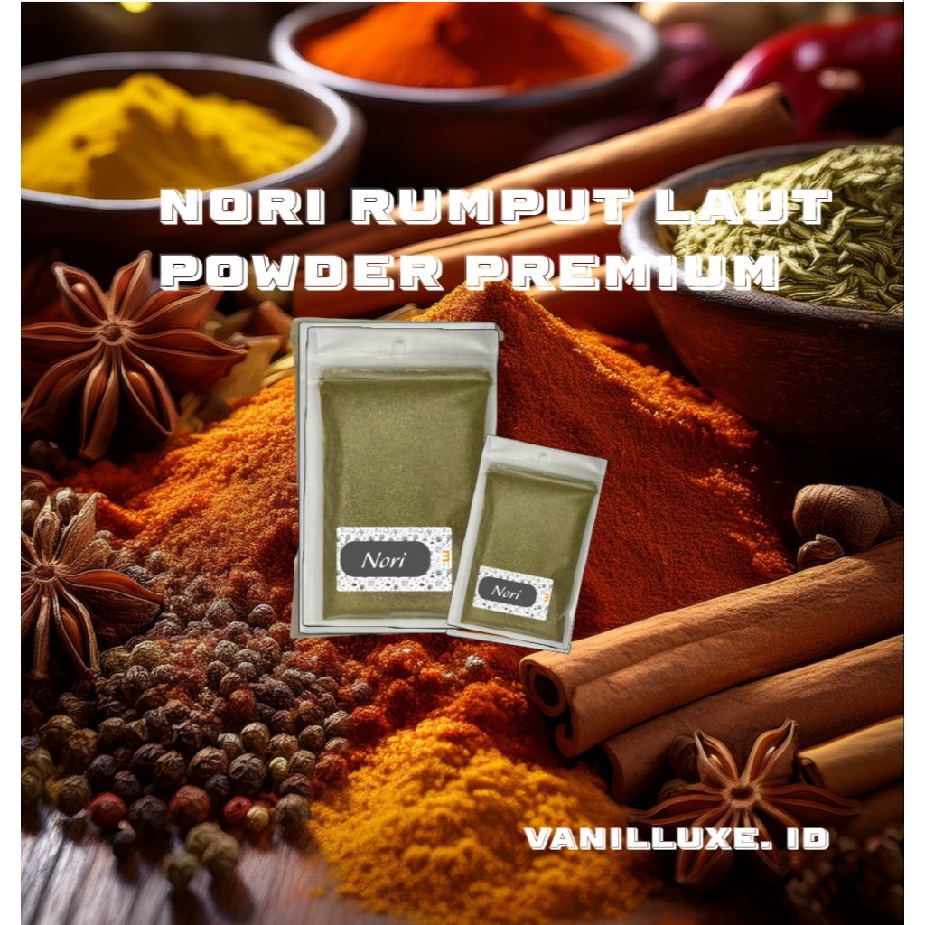 

NORI powder/Rumput laut bubuk Premiun 100%halal