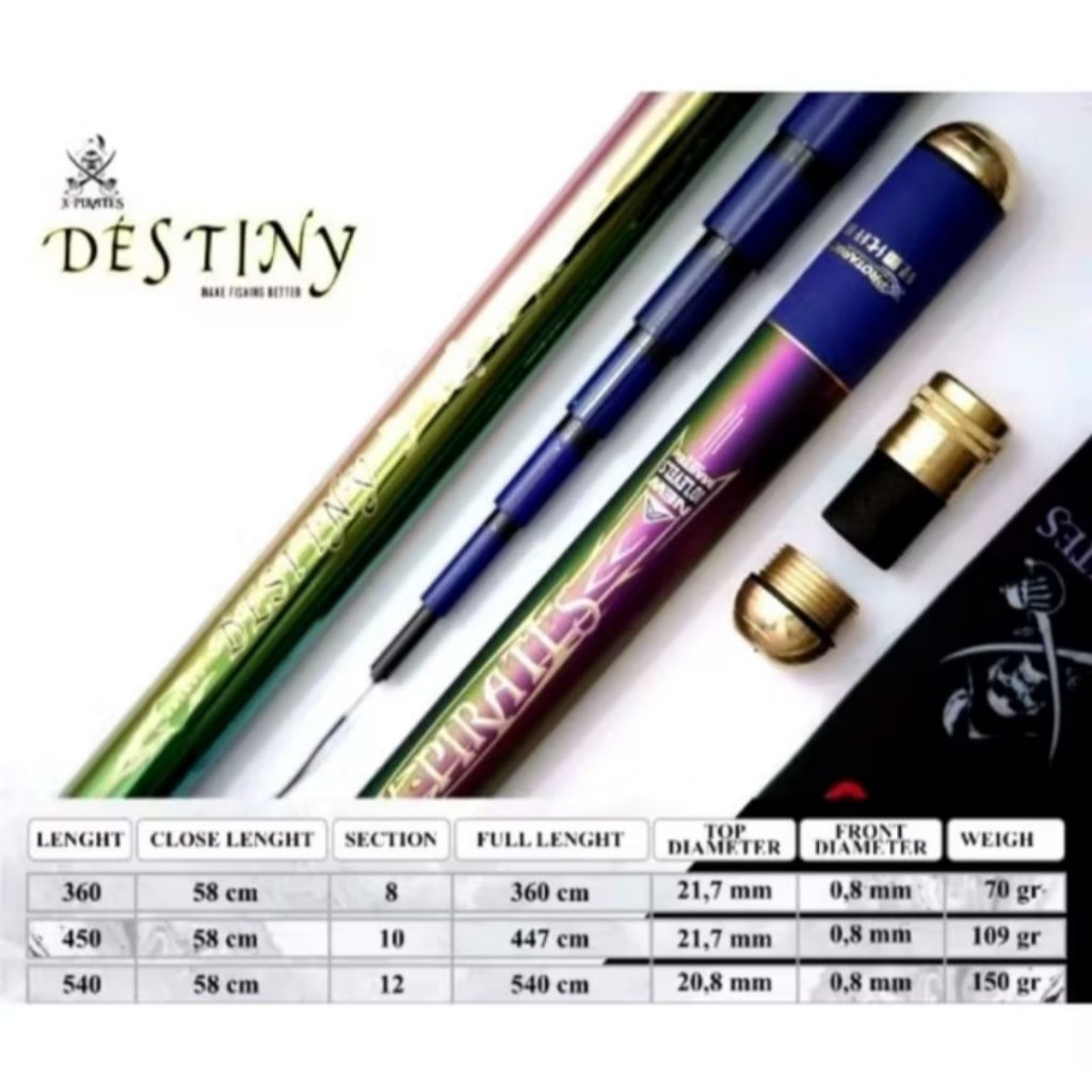 Tegeg xpirates Destiny 360.450.540