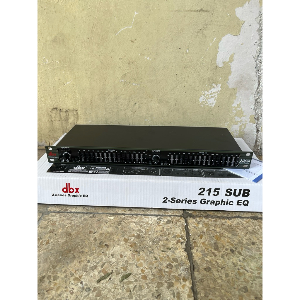 Equalizer DBX215SUB komponen MACRO DBX 215 SUB COMPONENT MACRO DBX Grade A 2 x 15 Channel Dual Chann