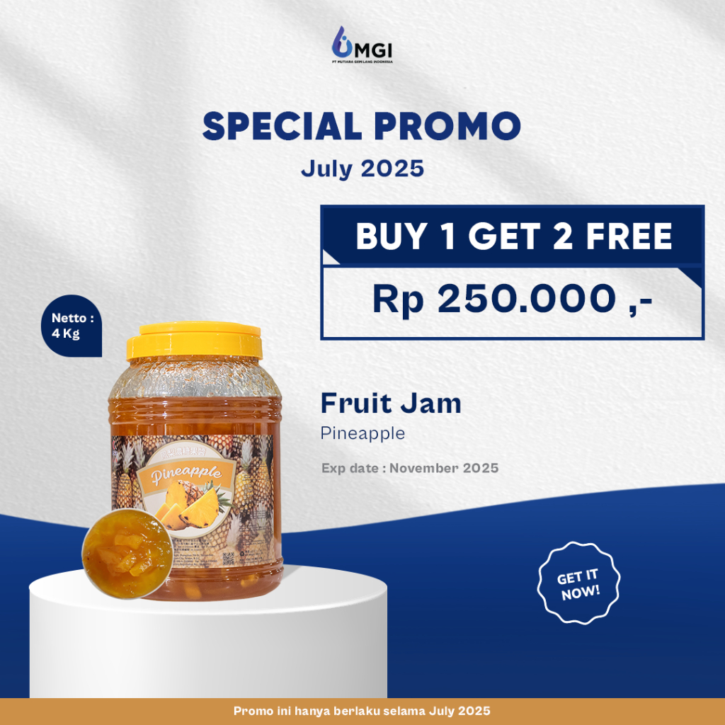 

Mutiaragemilang.id Jia Na Selai Jam Toping Minuman Kekinian Varian Rasa Buah Premium 4kg