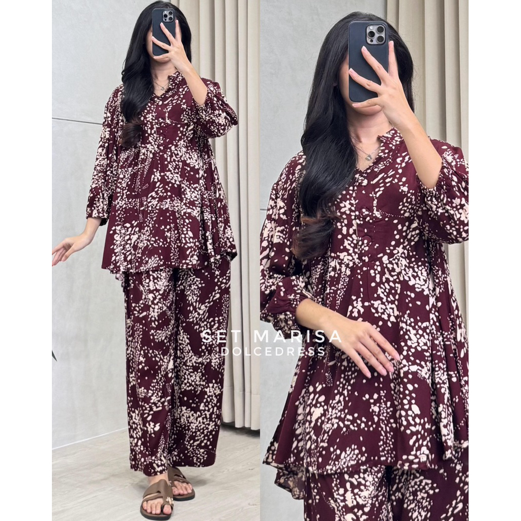 adv Daster Arab Dolce MARISA One Set Piyama Rayon