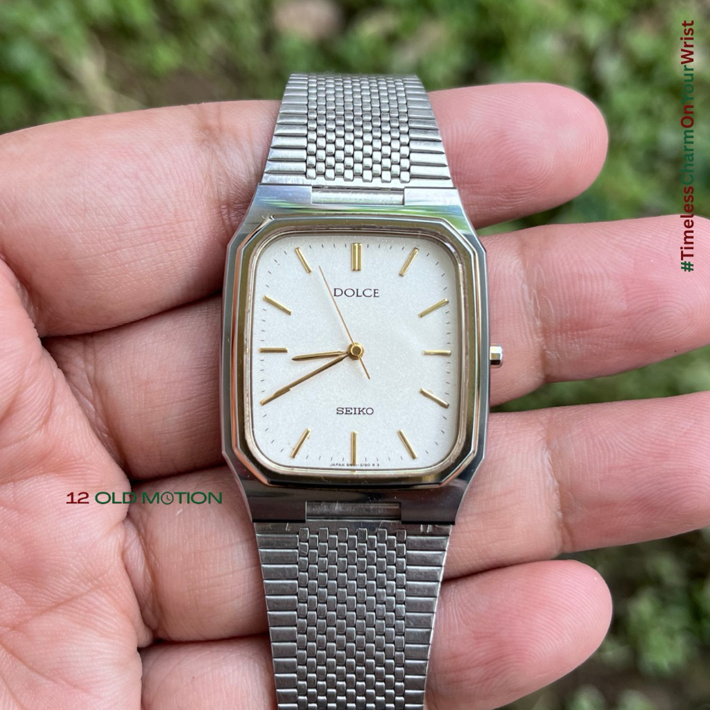 Seiko Dolce Crystal Sand Dial Tungsten Vintage