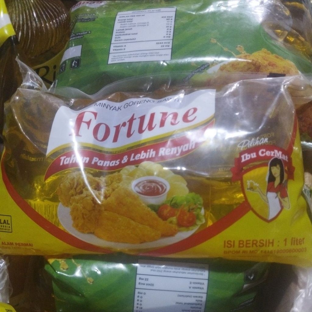 

minyak fortune bantal isi 1lt