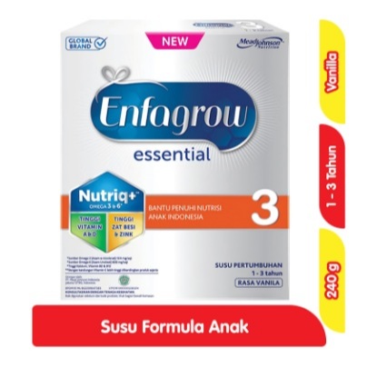 

Enfagrow Essential 3 Susu Bubuk Pertumbuhan Anak 1-3 Tahun Vanila 240 g