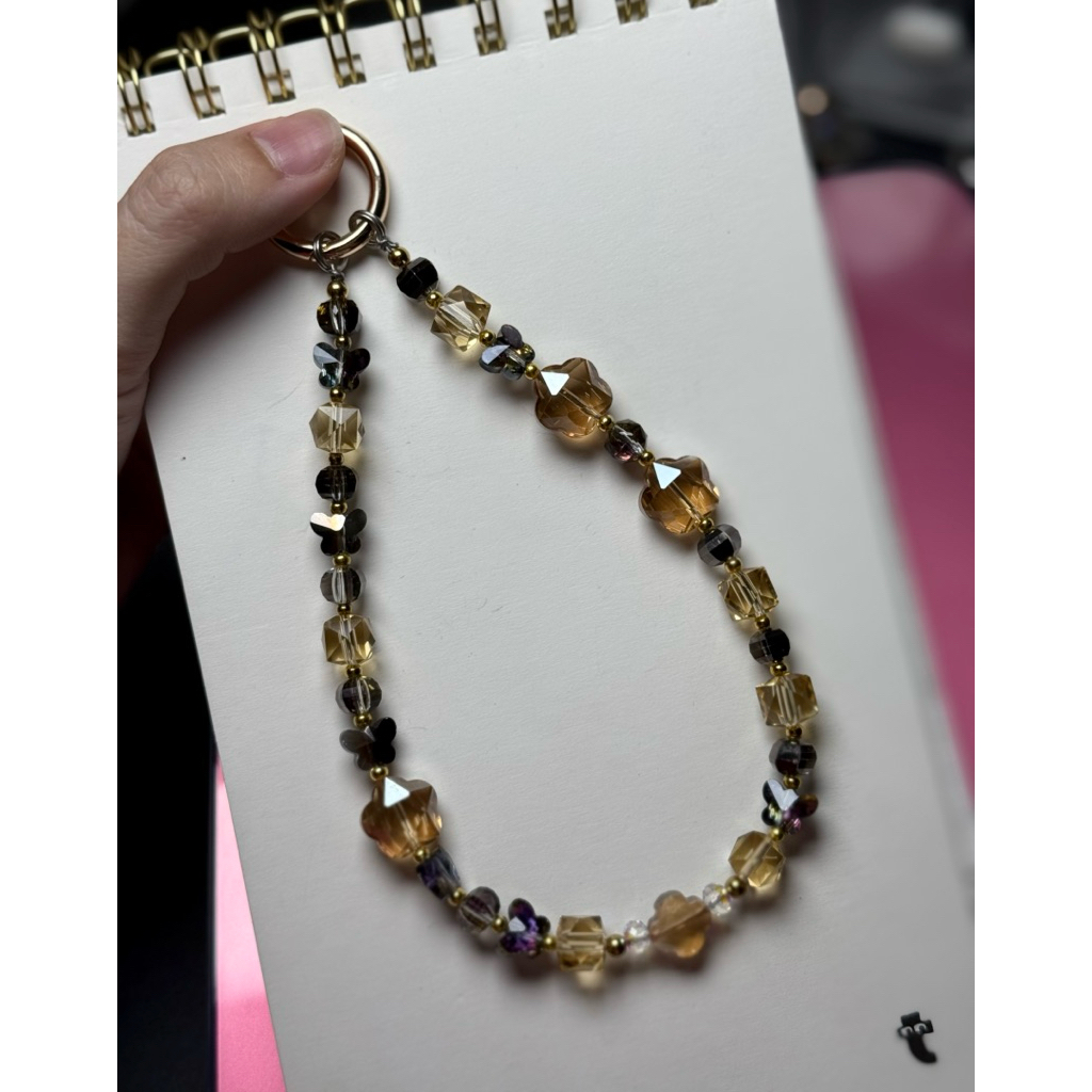 blackgold ( kristal a5 copy swarovski ) PHONE BEADS / PHONE STRAP / GANTUNGAN HP / TALI HP / PHONE C