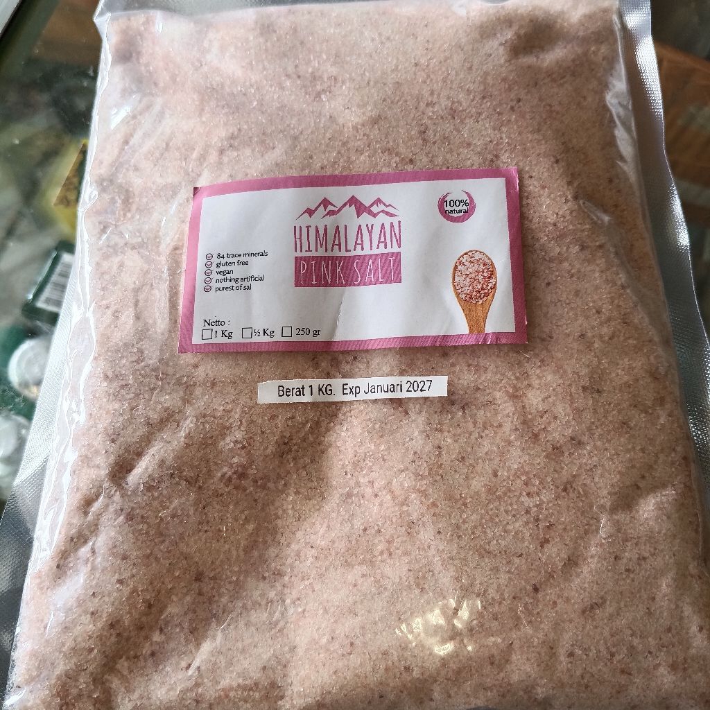 

HIMALAYAN PINK SALT GARAM Himalayan 500gr dan 1 kg