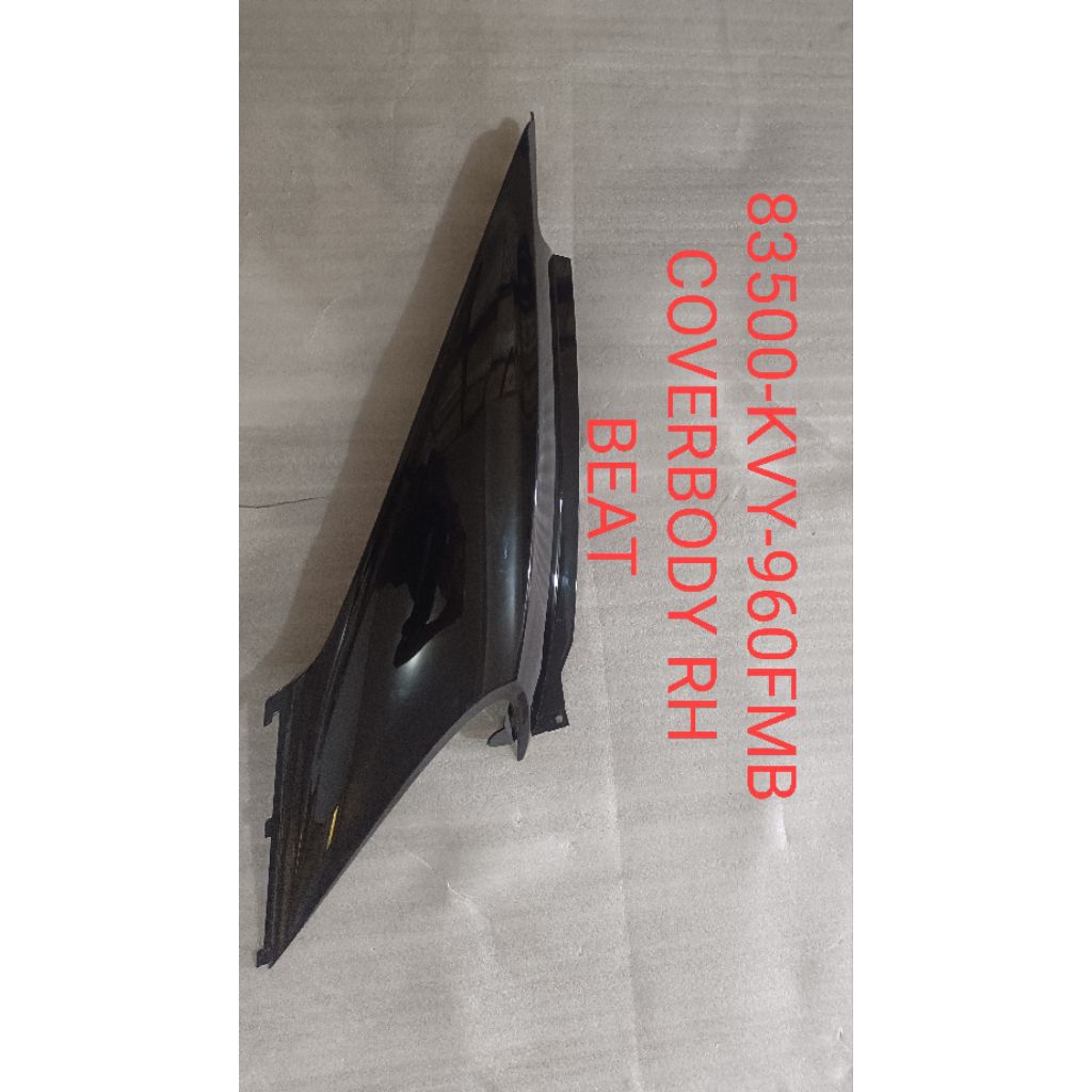 Cover Body Kanan Honda Beat Karbu Hitam 83500-KVY-960FMB Original