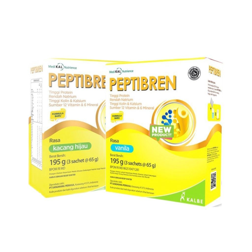 

Susu Peptibren ( Kacang Hijau/Vanila ) 195gr Kalbe - Nutrisi Tinggi Protein Untuk Kesehatan Otak Dan Syaraf