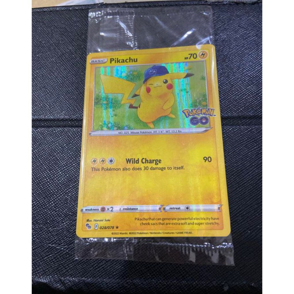 Kartu TCG EN Pokemon GO Promo Card Pikachu
