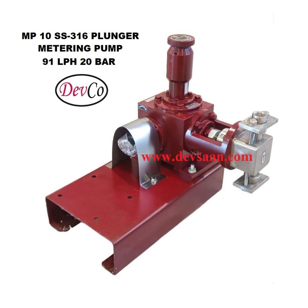 Pompa Dosing MP19120 SS-316 Plunger Metering Pump 91 LPH 20 Bar - DSMP19120X34