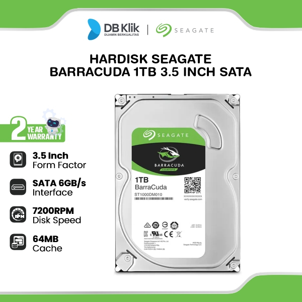 SEAGATE Barracuda Hardisk 1TB SATA