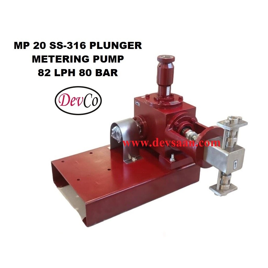 Pompa Dosing MP28280 SS-316 Plunger Metering Pump 82 LPH 80 Bar - DSMP28280X22