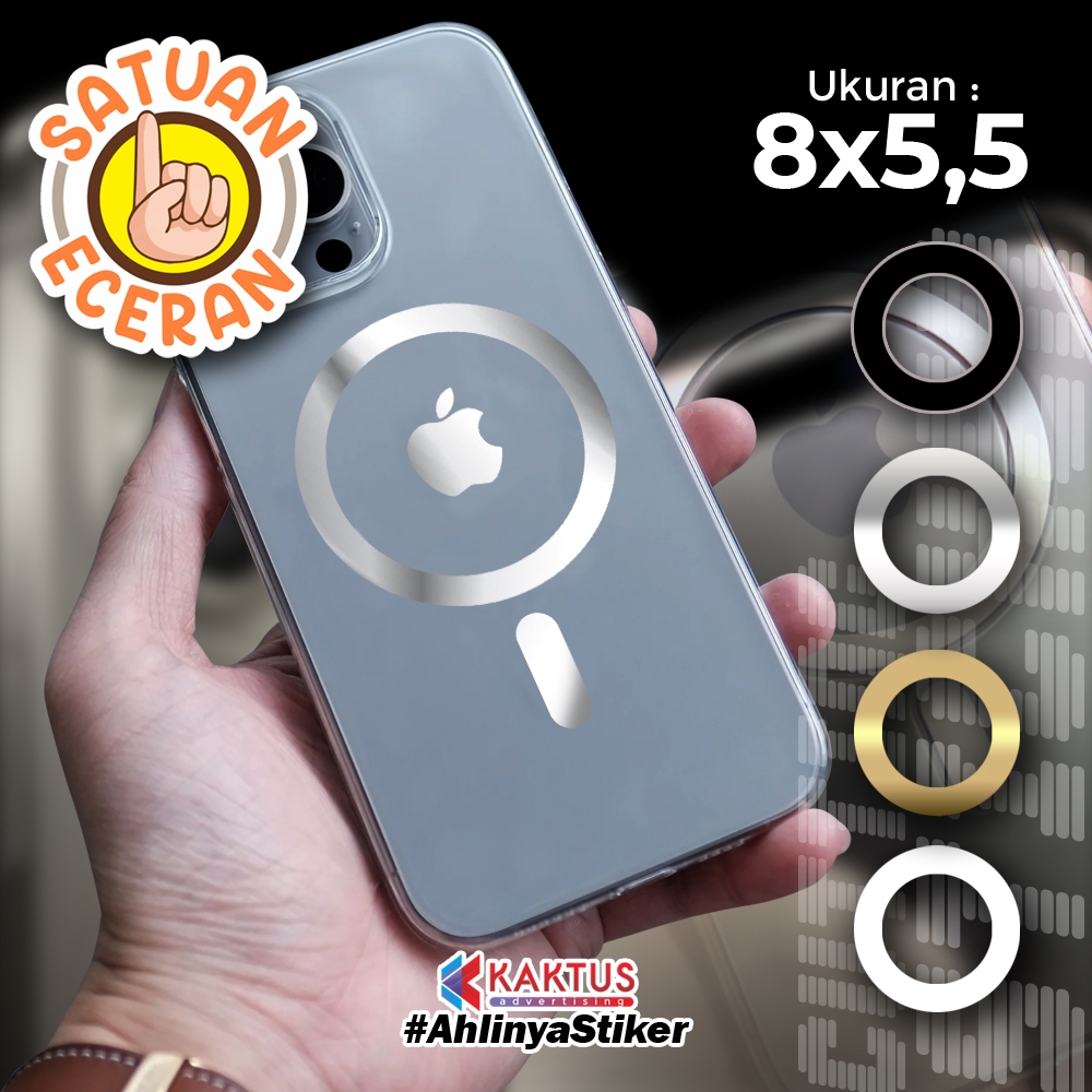 

(SATUAN) Stiker MagSafe HP Iphone Apple Lingkaran Universal Cutting Murah