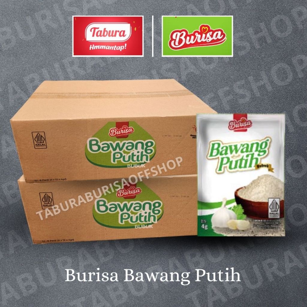 

BURISA Bawang Putih Bubuk (DOS-CARTON)