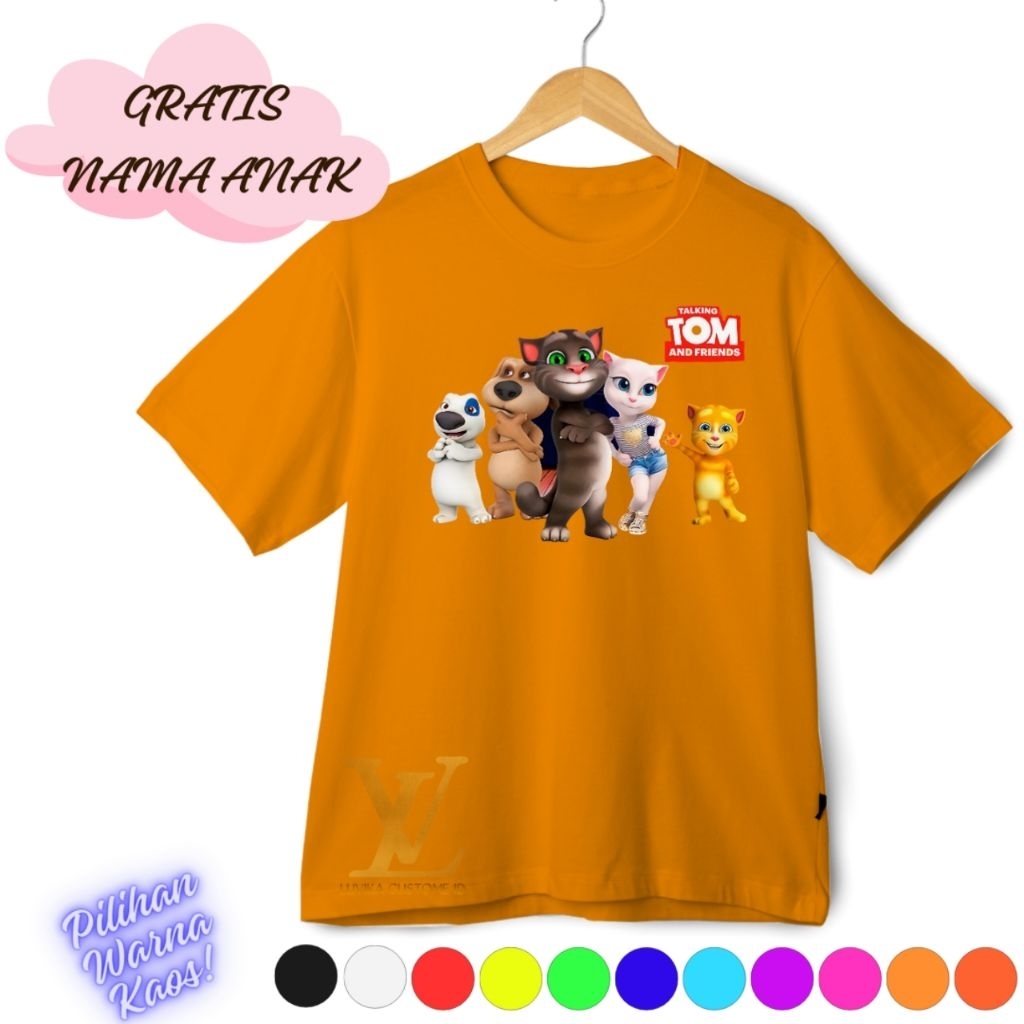 Kaos Anak Tom and friends | baju anak Tom and friends  Anak Sablon DTF Laki laki dan Perempuan Murah