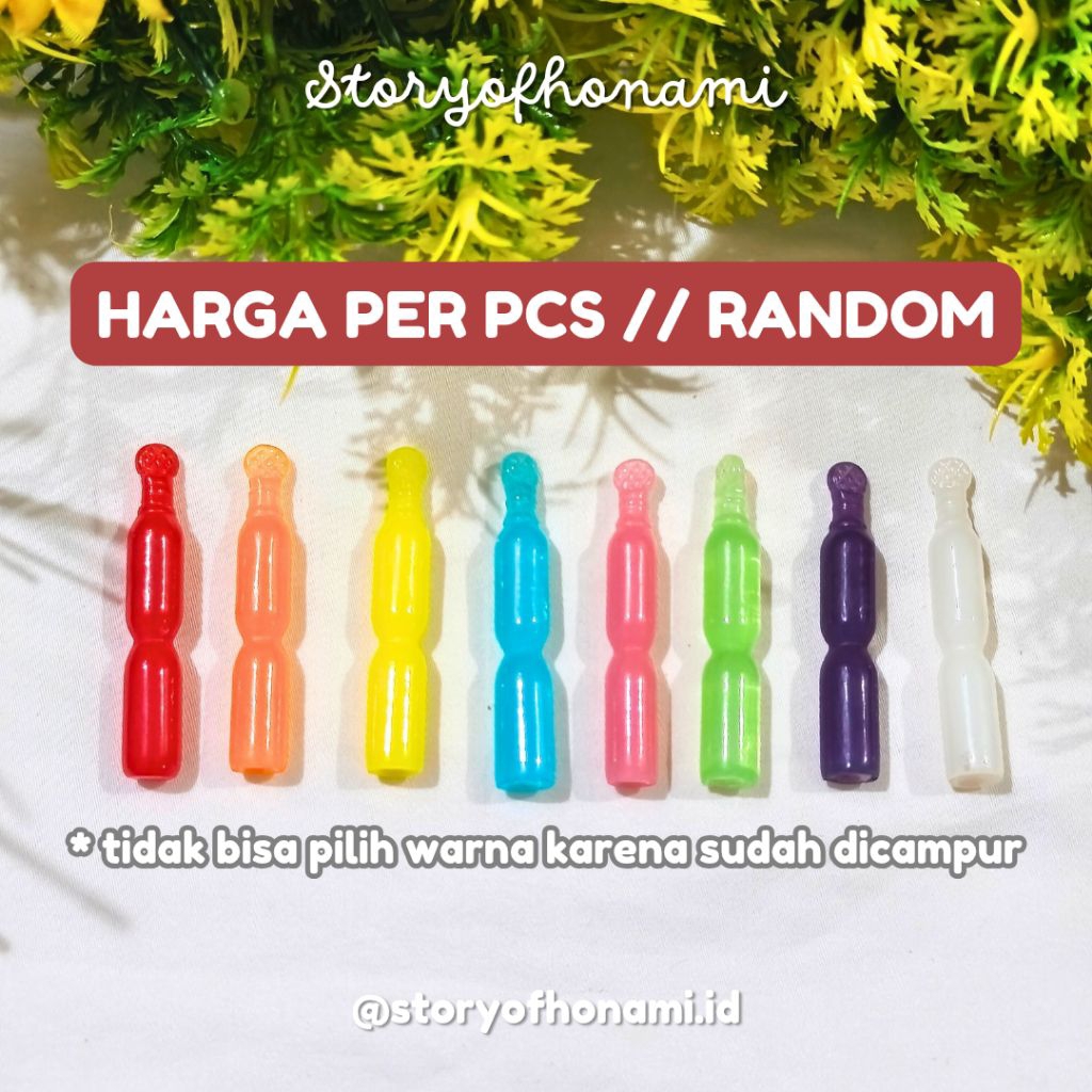 [ HARGA PER PCS, WARNA RANDOM ] MINIATUR 1:12 ES STIK KIKO (4.2 x 0.7 cm) ICE LILIN MAKANAN FOOD DIY