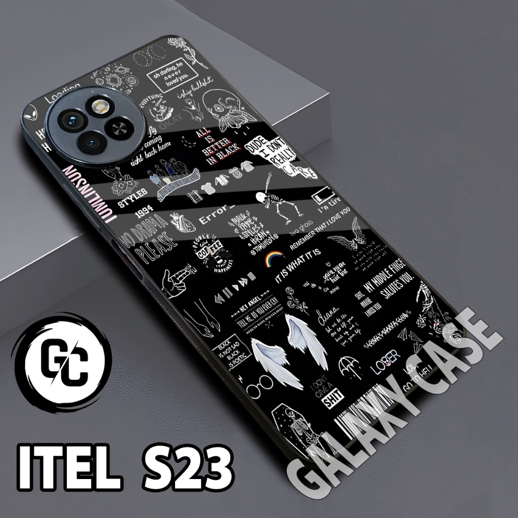 Softcase glossy ITEL S23/Case ITEL S23 Cowok/case ITEL S23 glitter/casing ITEL S23/case HP ITEL S23