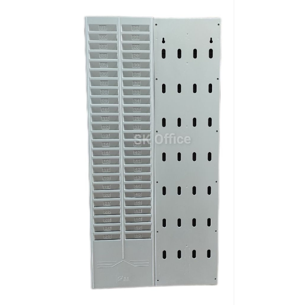 

50 sheet Rak Absensi Kartu Bahan Plastik isi 50 kartu Tempat Kartu Absen isi 50 kartu