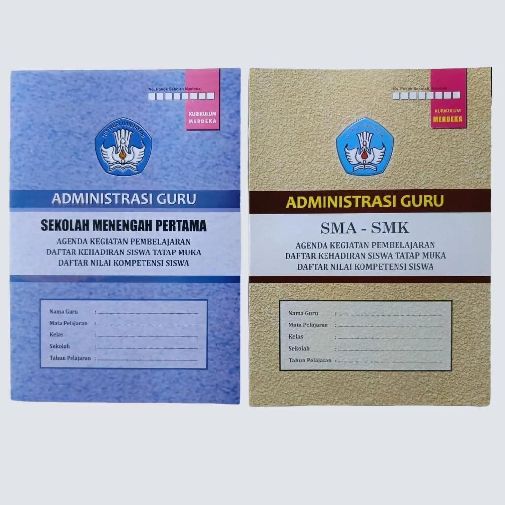 Buku Administrasi Guru SMP, SMA - SMK Kurikulum Merdeka