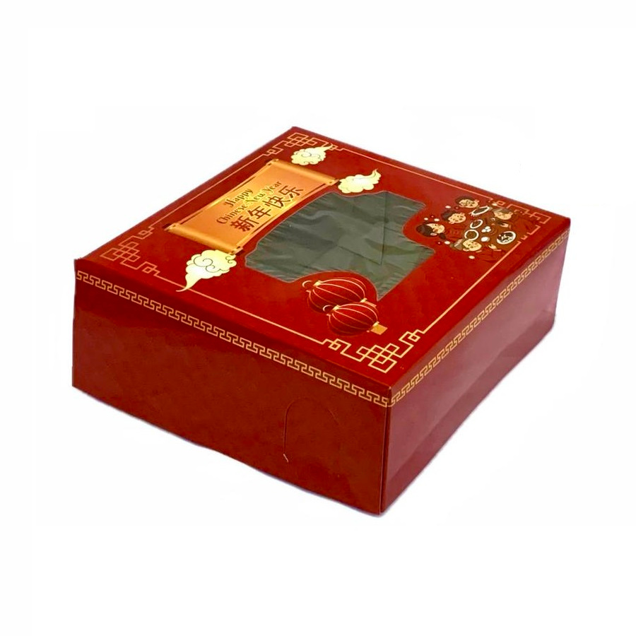 

5 Pcs Box Duplek Imlek Chinese New Year Ukuran 25x25x10cm Laminasi Luar Glossy