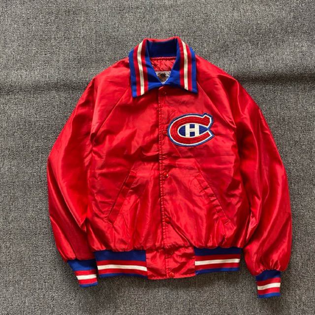 VITAGE MONTREAL CANADIENS STARTER SATIN  HOCKEY JACKET