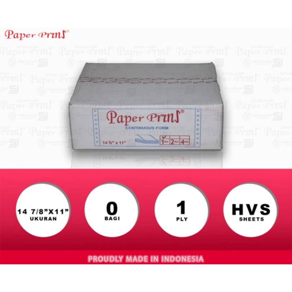 

Paperpryns Continuous Form 1 Ply HVS 14 7/8" x 11